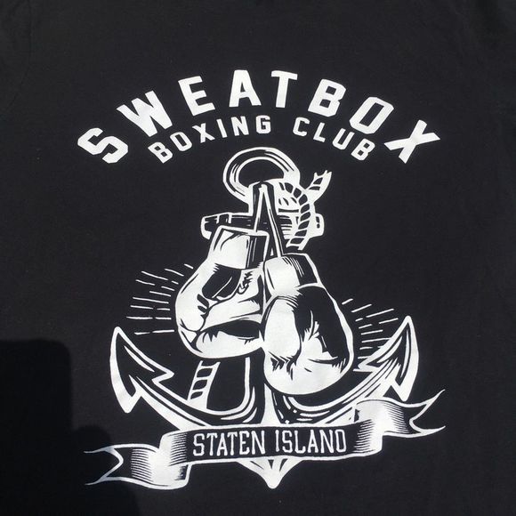 Vintage Sweatbox Boxing Club Staten Island T-Shirt - Picture 1 of 9